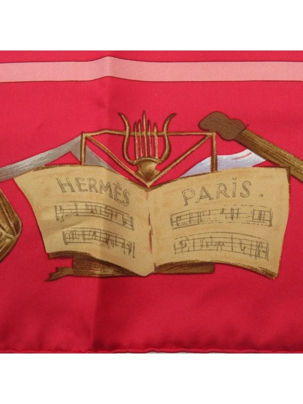 Hermes Carre 90 la Dance Ballerina Red Scarf - Picture 4 of 5